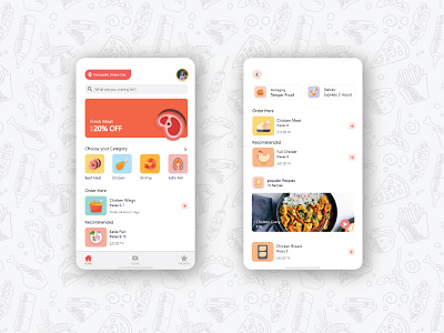 Food Order adobe illustrator adobe photoshop adobe xd design logo mobile app design ui ui ux ux