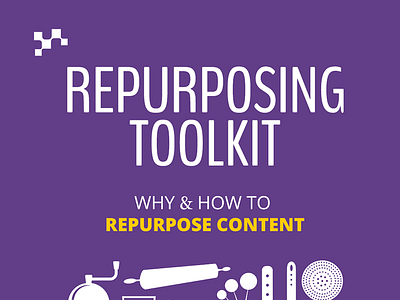 Repurposing Content Toolkit book kitchen purple