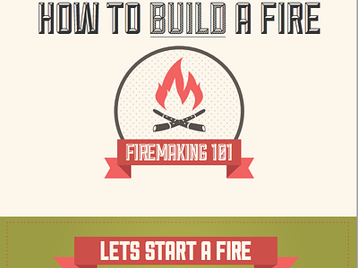 Firemaking Infographic infographic