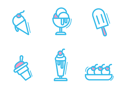 icecream icons food icecream icon illustration logo vector