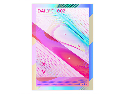 Daily D. 002 abstract art challenge daily everyday illustration poster