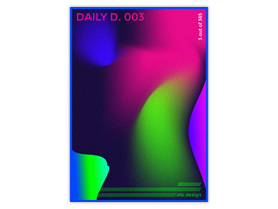 Daily D. 003 abstract art challenge daily everyday illustration poster