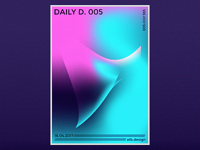 Daily D. 005 abstract art challenge daily everyday illustration poster