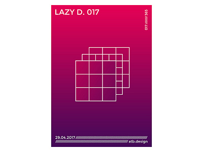Lazy D. 017 abstract art challenge daily everyday illustration poster