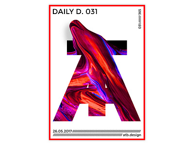 A̸T̸ abstract art challenge daily everyday illustration paint poster
