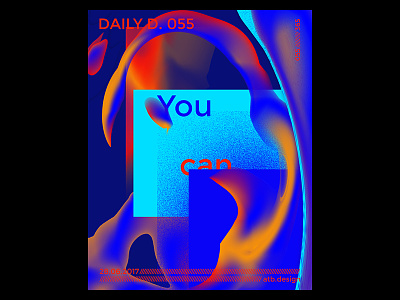 ʏᴏᴜ ᴄᴀɴ abstract art challenge daily everyday illustration poster wavey