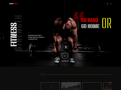 Bodiroga Gym Website Concept - 2