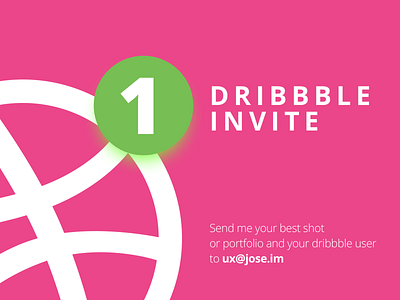 One Dribbble Invite Giveaway! dribbble dribbble invite invites giveaway