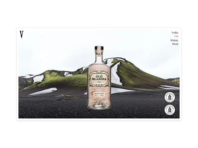 Volcanic Drinks website alcohol distillery gin webdesign website