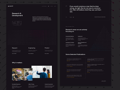 Early Explorations for ASAPP branding focus lab web design