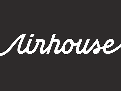 Meet Airhouse branding custom lettering focus lab identity logistics operations shipping typogaphy wordmark