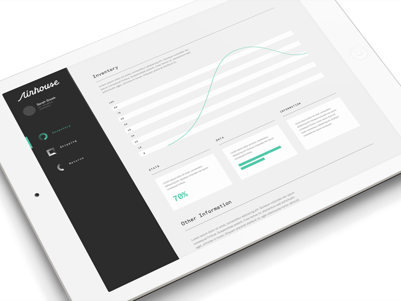 Fulfillment. Outsourced. brand design brand system branding focus lab ipad mockup ui