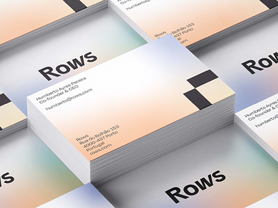 Rows... of Business Cards branding business card gradient gradients identity identity design logo design spreadsheet
