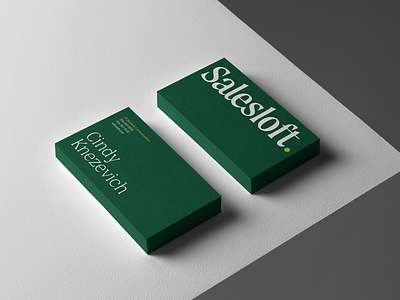 Salesloft Rebrand brand identity branding business card custom type logo design logotype rebrand serif wordmark