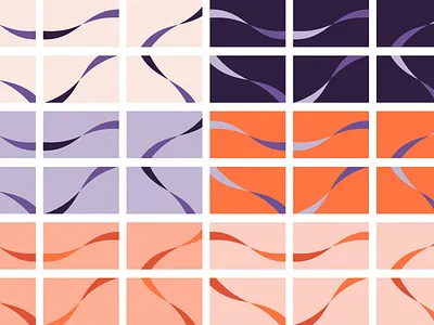 Wavy Baby brand guidelines identity identity design orange and purple ribbon