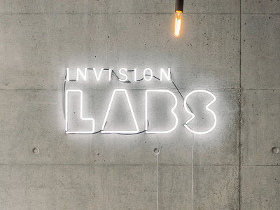 Invision LABS Neon brand identity branding build focus lab identity labs logo design logotype shapes