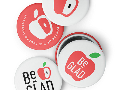 BeGLAD Buttons apple brand design branding education identity identity design logo students teaching