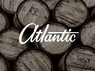 Atlantic Logotype atlantic restaurant brand identity custom logotype focus lab identity design identity process logo design logotype process