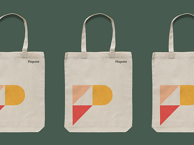 Pinpoint rebrand on totes 👜 brand design brand identity branding branding and identity focus lab identitydesign logo logo design pinpoint totes