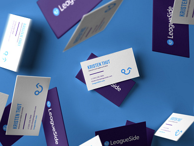 LeagueSide Business Card brand agency brand design brand development brand identity brand identity design branding branding agency focus lab identity identity design leagueside logo logo design logotype sports youth sports