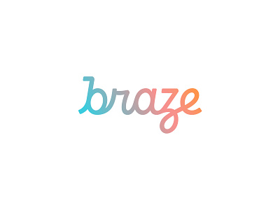 Braze Logotype brand agency brand design brand development brand identity brand identity design branding branding agency braze custom lettering focus lab identity identity design lettering logo logo design logotype logotype design script