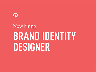 Now Hiring: Brand Identity Designer brand design branding focus lab now hiring