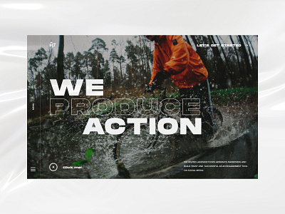 First shot of Gillespie Productions: REDESIGN action clean ui minimal minimalism modern redesign slider typography ui ux video videoproduction web webdesign website