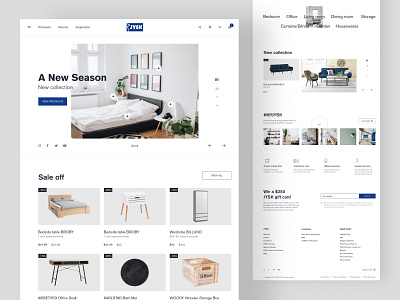 JYSK - Resesign concept bauhaus clean ui ecommerce minimalism shop swiss style typography ui ux web