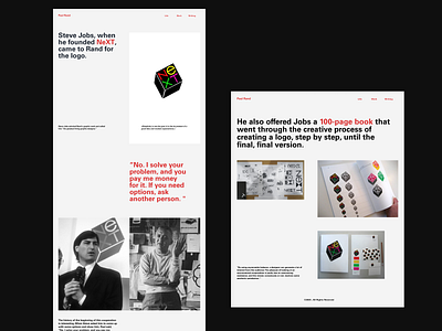 Paul Rand Website design