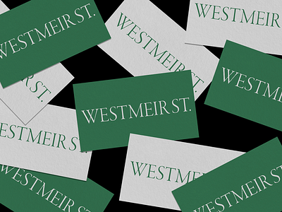Westmeir Street Brand Identity brand design brand identity branding businesscards design fashion graphicdesign green logo packagedesign socialmedia webdesign