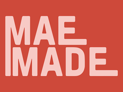 Mae Made Brand Identity brand brand design brand guide brand identity branding color design feminine furniture furniture branding graphic design graphicdesign logo logo concept logo design pink typography typography design