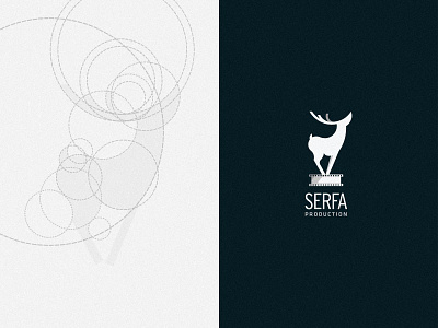 Serfa animal antler deer logo production house stag