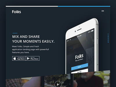 Folks flat indonesia interface layout ui web web design website
