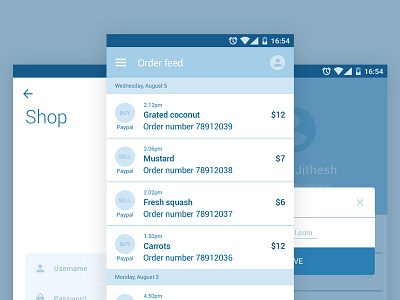 App wireframe android app application mobile shop ui wireframe