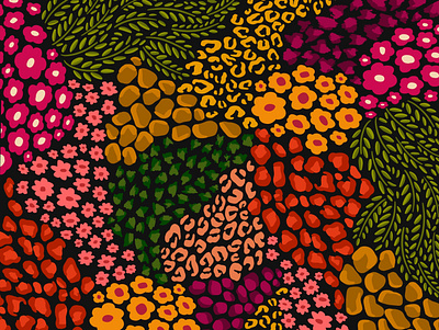 Jungle print pattern patterndesign print print design surface design surface pattern textile