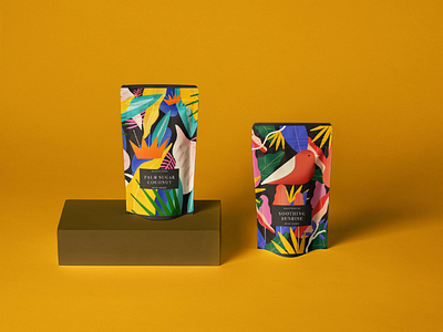 Tea packaging floral illustration packaging packagingdesign pattern patterndesign