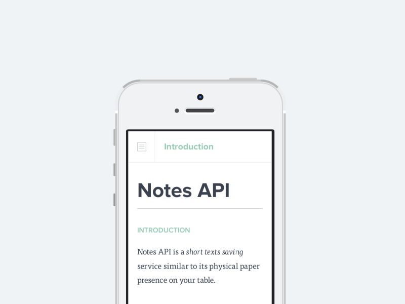 API Documentation—Part I api developer tools documentation html5 ios iphone touch ui ux