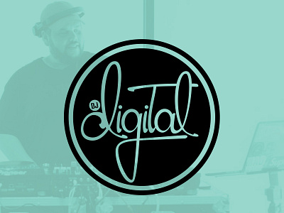 DJ DIGITAL - Logo Design branding design dj illustration logo music producer radio records turntable vector