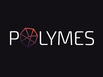Polymes Concept app community support logo design low poly mobile polygon reddit tech