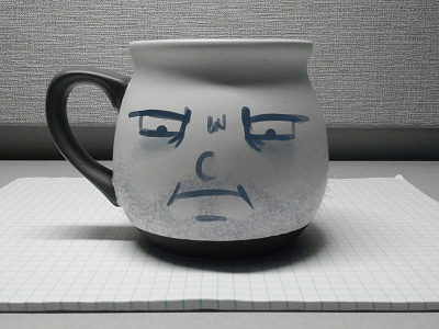What day of the week is it? Mug coffee cup design life series sketching tired wacom practice