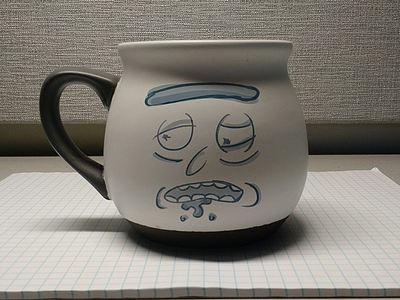 I'm real tired, Morty Mug cartoon mug series rick and morty sketch wacom practice