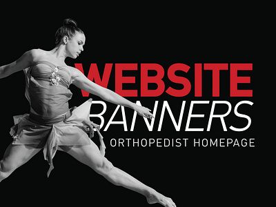 Web banners for orthopedist homeage
