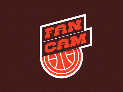 Fan Cam Logo flat logo old school sport twitter