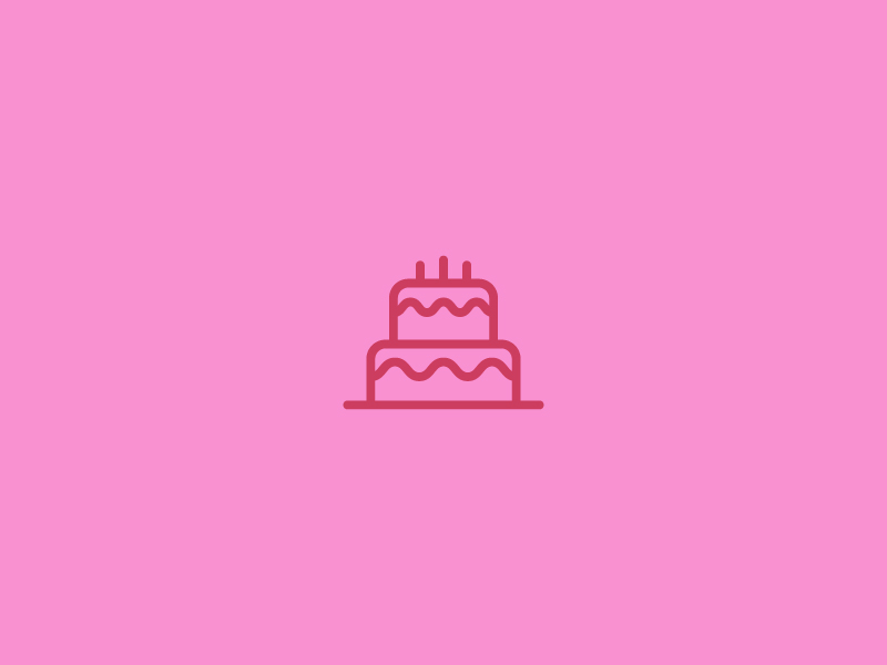 Birthday cake sign icon. burning candles symbol. Birthday cake sign icon.  cake with burning candles symbol. circle flat | CanStock
