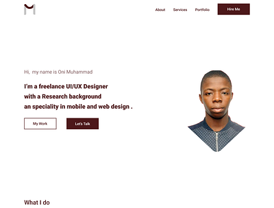 Portfolio Design Demo design minimal ui ux web