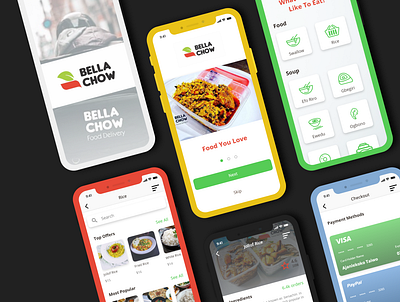 Food delivery App Mockup mobile mockup template ui ux