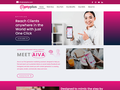 Optyplus Website Design design ui website wordpress