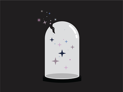 Bell Jar 2d art design illustration star