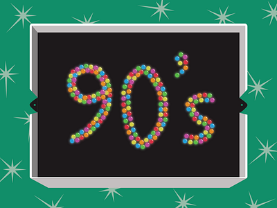 90's Lite-Brite Appreciation 90s adobeillustator colorful glow illustration light