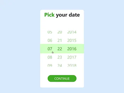 Daily UI #080 - Date Picker dailyui dailyui080 date picker